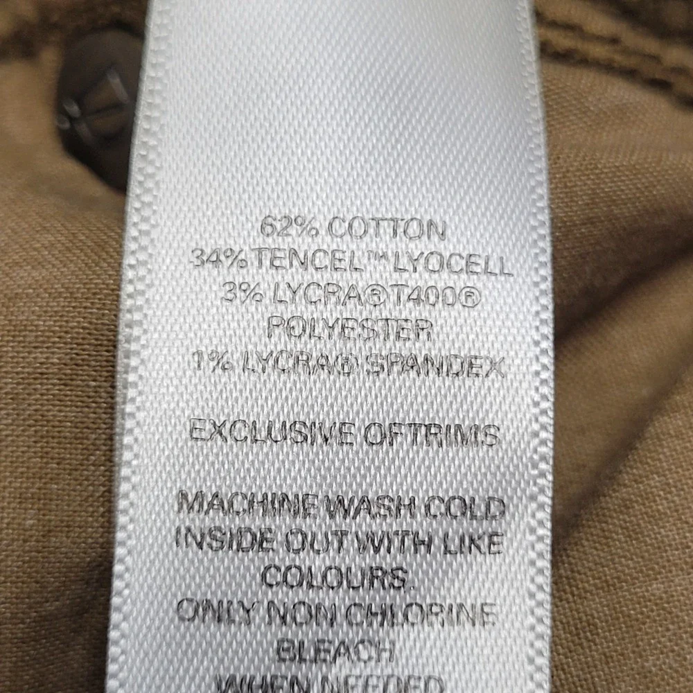 👖DU/ER DUER Pants Mens 34x32 Tan-Camel N2X Relaxed Taper Performance Stretch